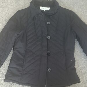 Calvin Klein Black Button-Up Jacket